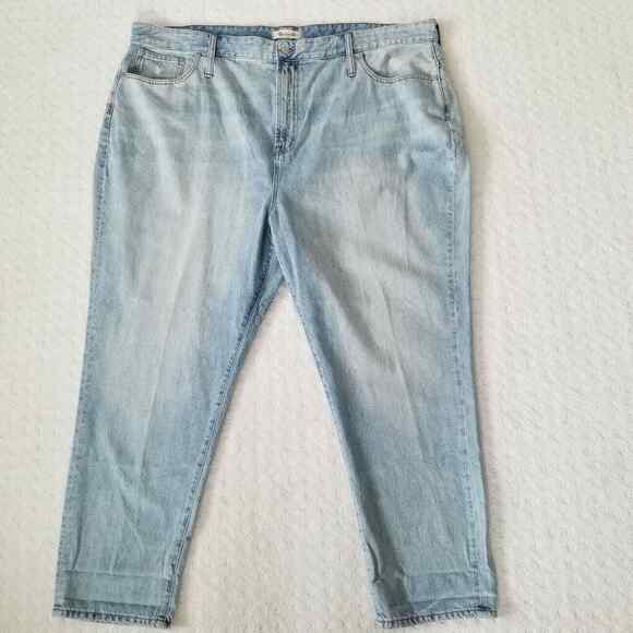 Madewell The Curvy Perfect Vintage Jean Womens Plus Size 37 Light‎ Wash New - Picture 8 of 11